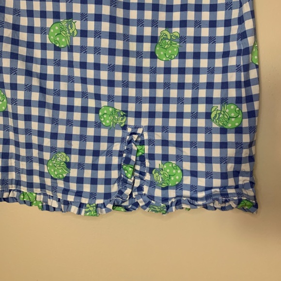 Lilly Pulitzer Green hermit crab Skirt 6 vintage - Picture 2 of 8